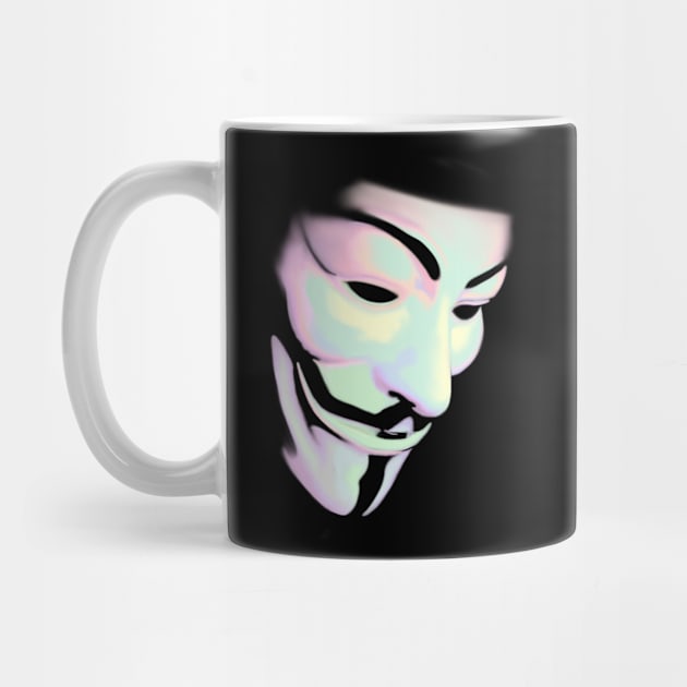 V for Vendetta Guy Fawkes Mask by Art And Soul